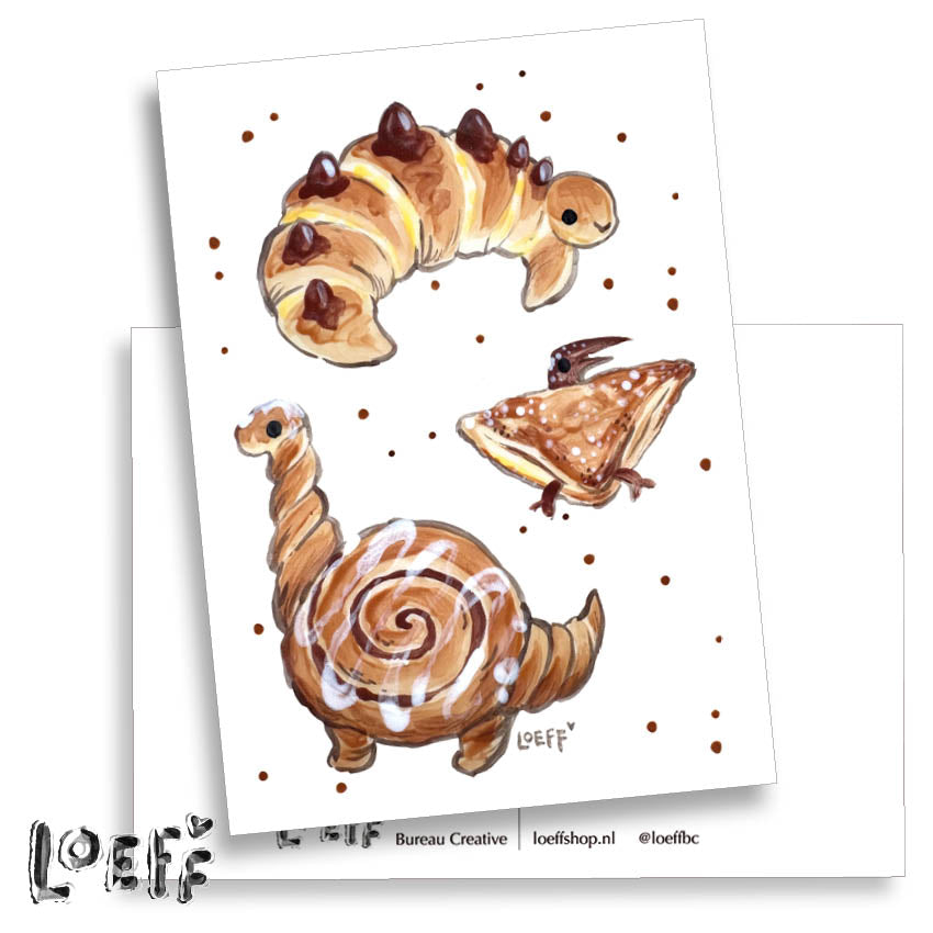 Croissantosaurus Card