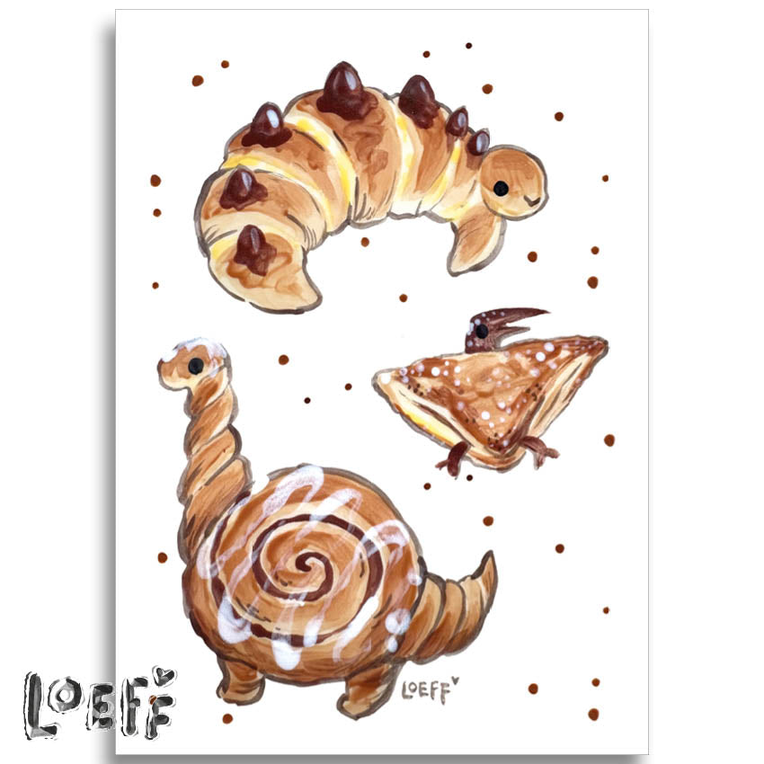 Croissantosaurus Card