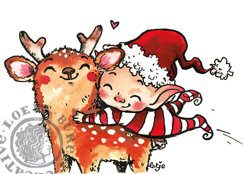Deer Hug Card