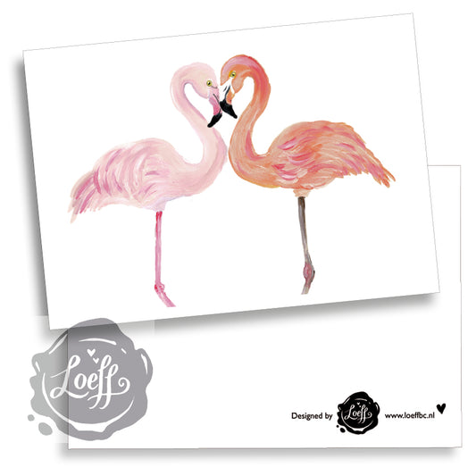 Flamingo Pink Card