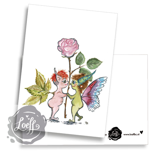 Flower of Love Faeries Card