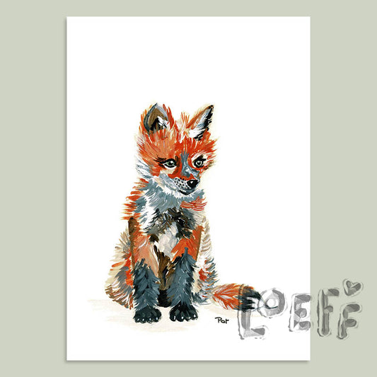 Baby Fox Card