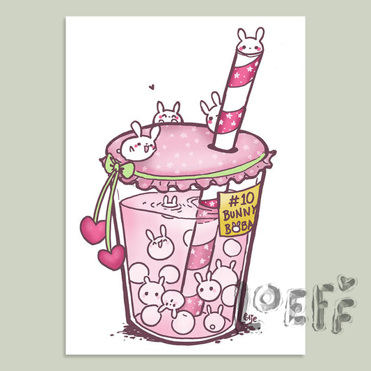 Boba Bunny Card