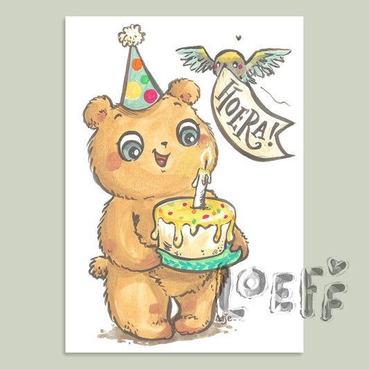 Party Animal Bear Card