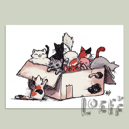 Box of Cats Card
