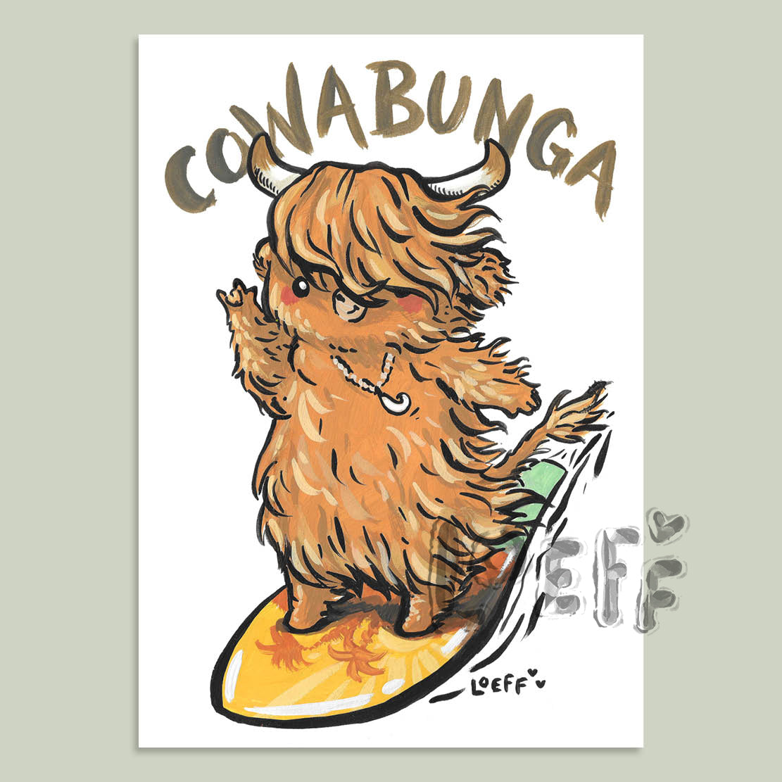 Cowabunga Card