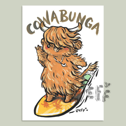 Cowabunga Card