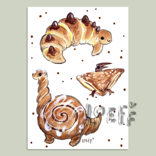 Croissantosaurus Card