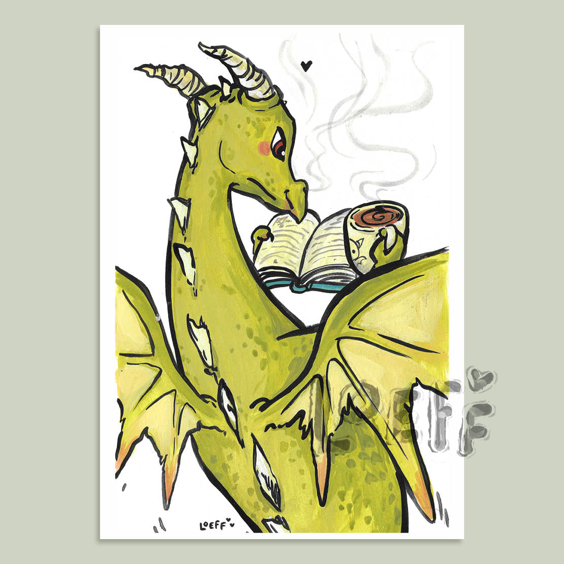 Dragon Reading Card
