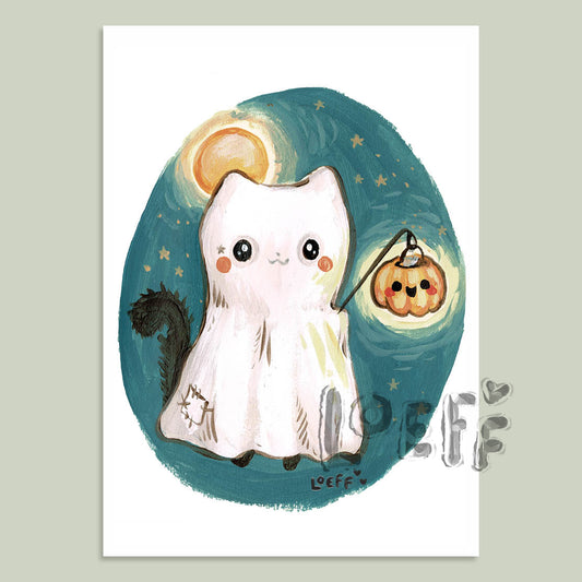 Ghost Kitty Card
