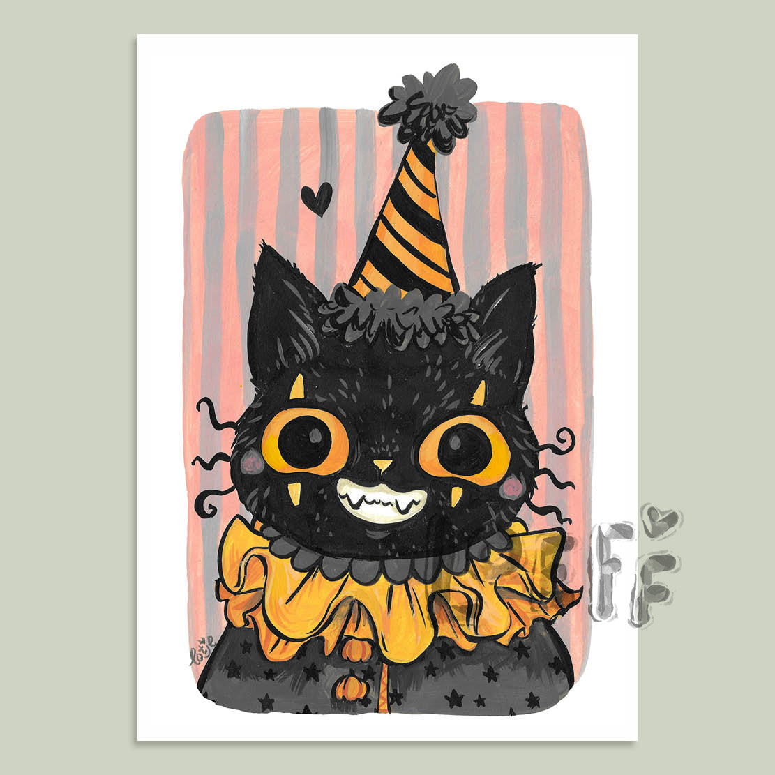 Jester Cat Card