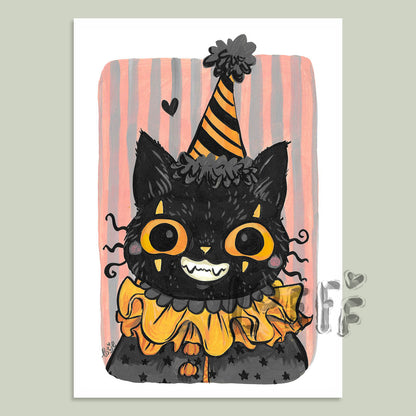 Jester Cat Card