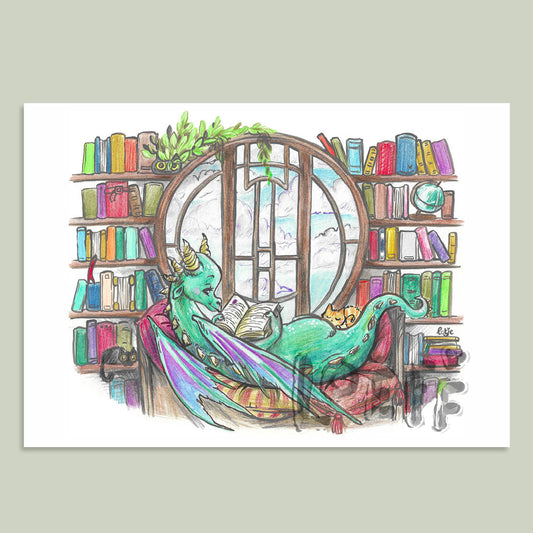 Dragon Library Card