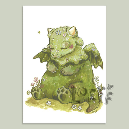 Moss Dragon Card
