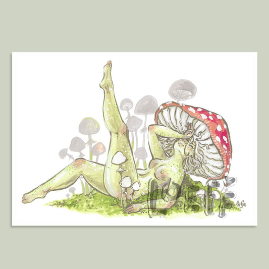 Mushroom Drama Card