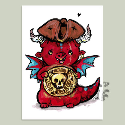 Pirate Dragon Card