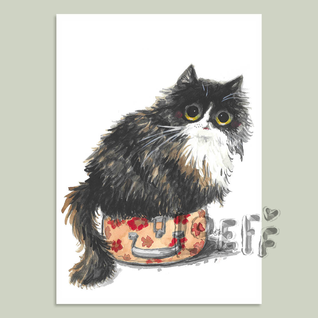 Poppy Caught Card