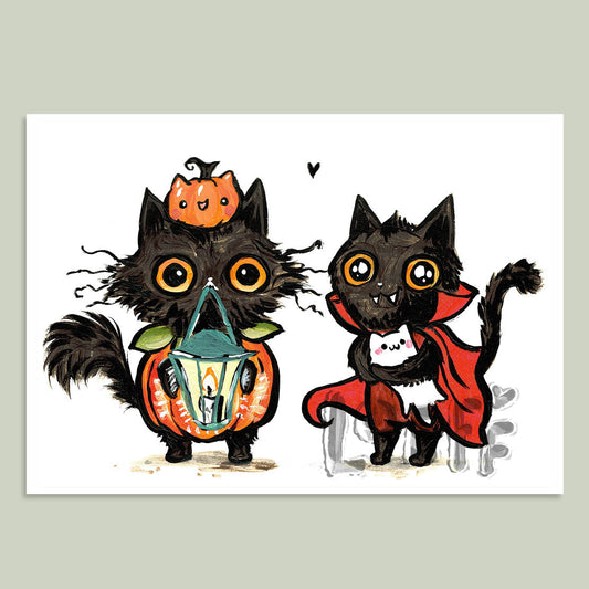Tricky Cats Card
