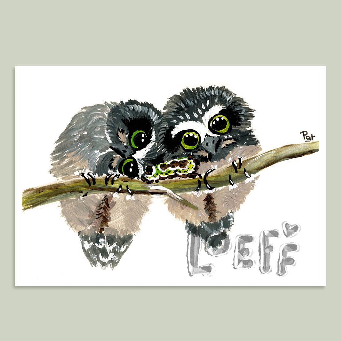 Two Owls Card
