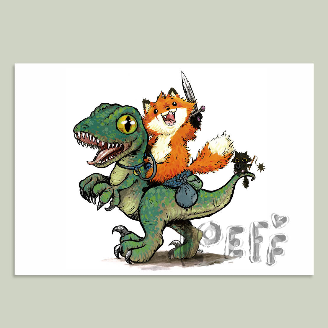 Raptor Warrior Card