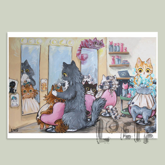 Cat Salon Card