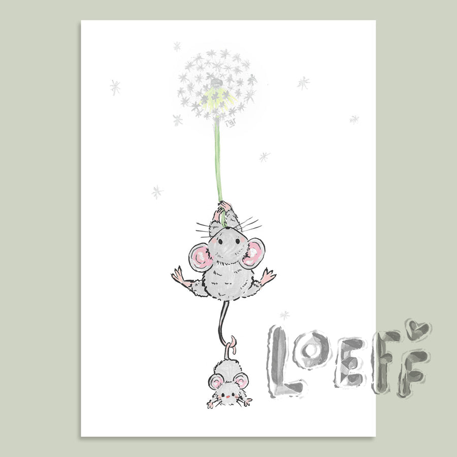 Dandelion Flight Card