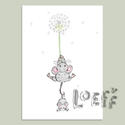 Dandelion Flight Card