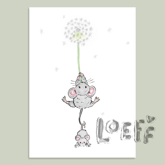 Dandelion Flight Card