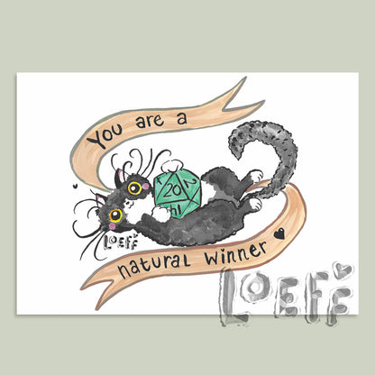 Natural Winner Card