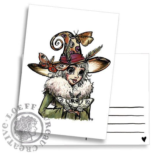 Moth Witch Card