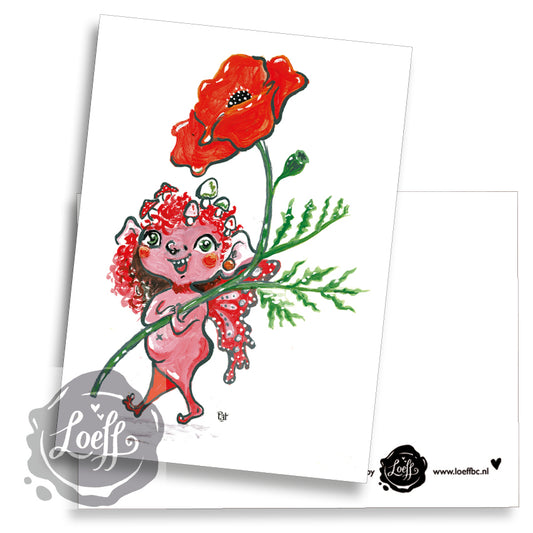 Poppy Faerie Card