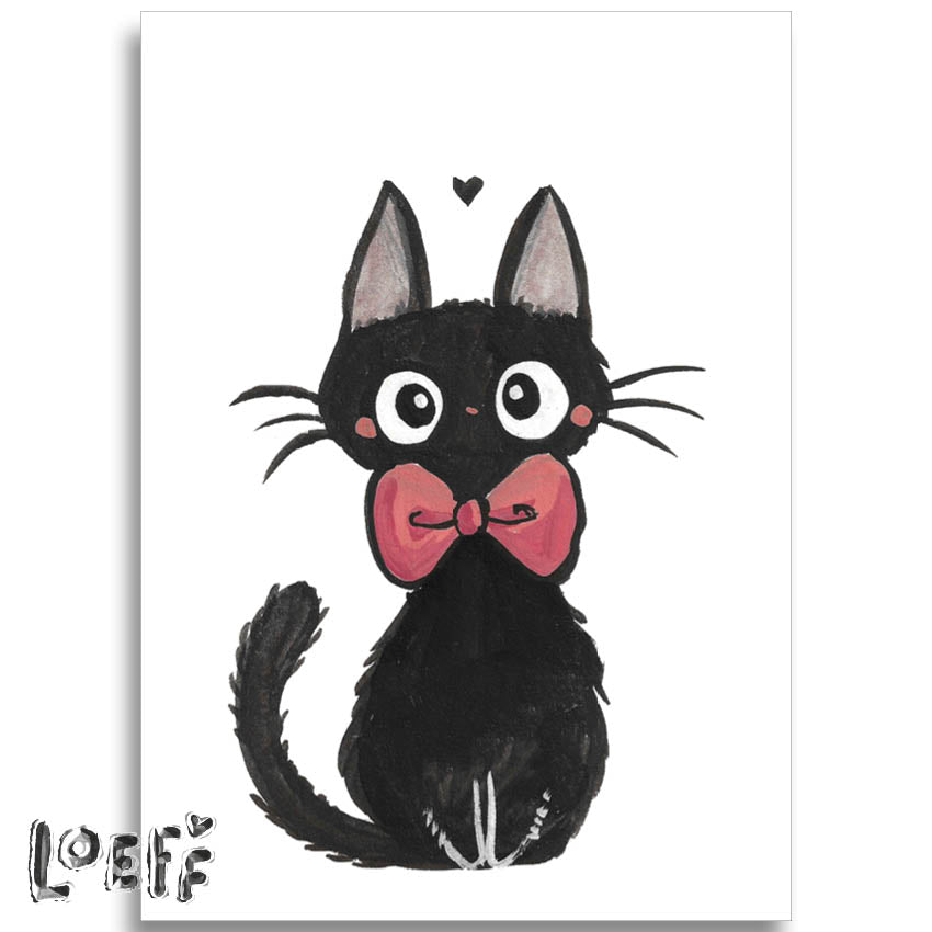 Cat with Bow Card
