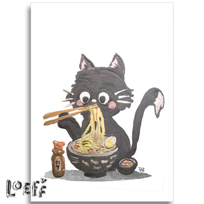 Ramen Cat Card