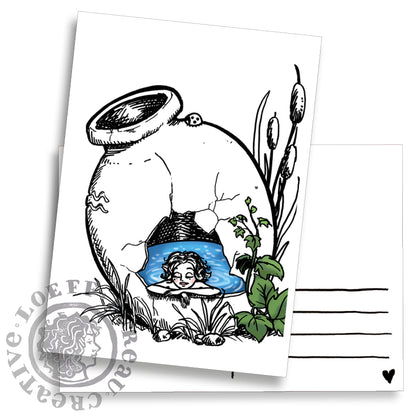 Zodiac Aquarius Card