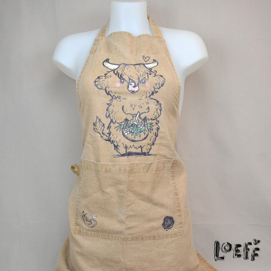 Apron Highland Cow