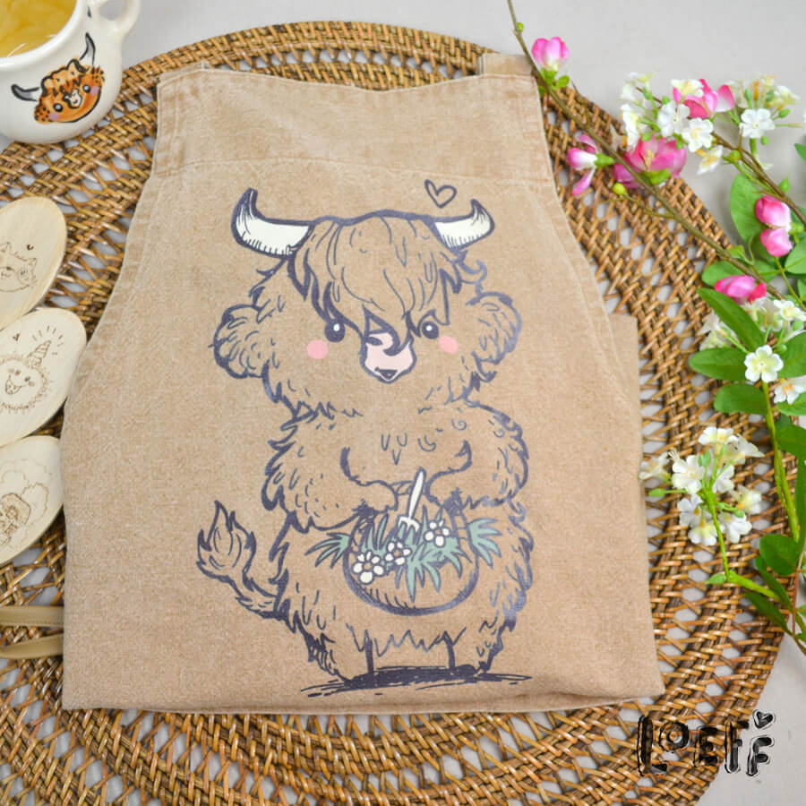 Apron Highland Cow