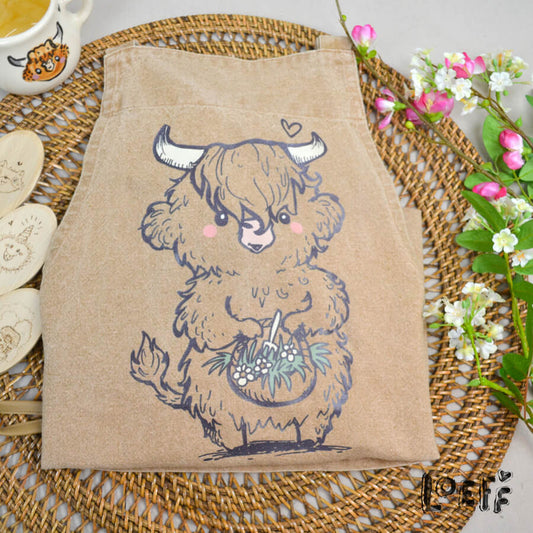 Apron Highland Cow