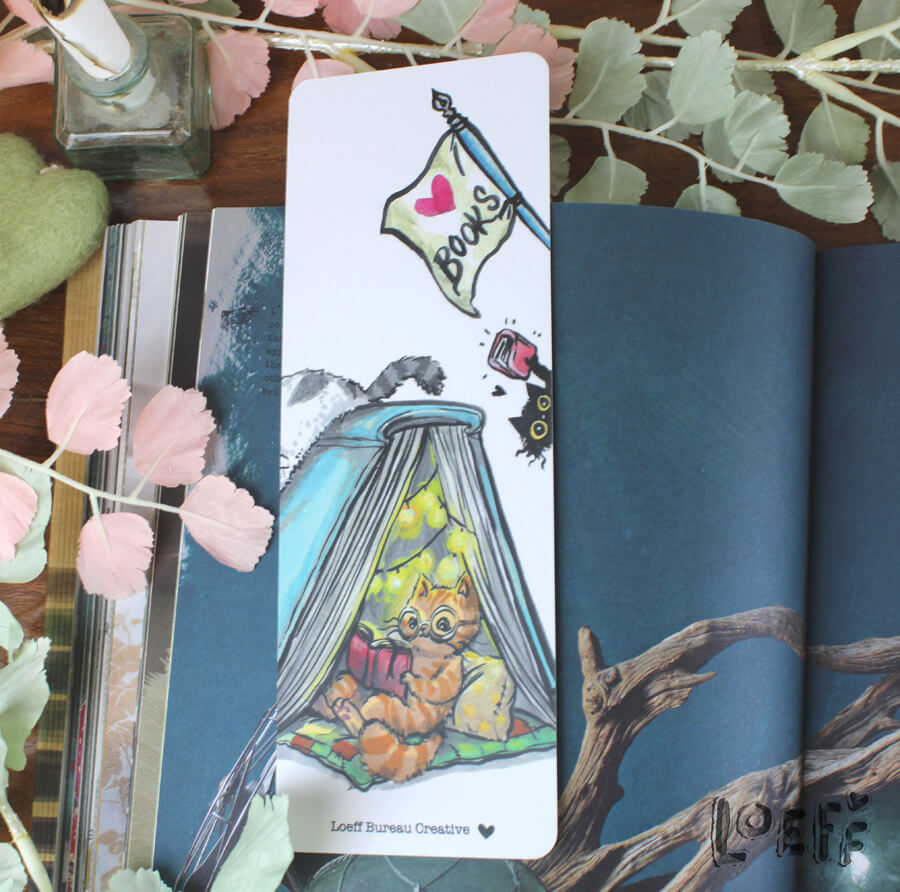 Bookmark Booknook Two-sided