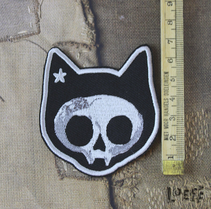 Patch Cat Skull