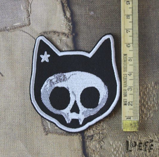 Patch Cat Skull