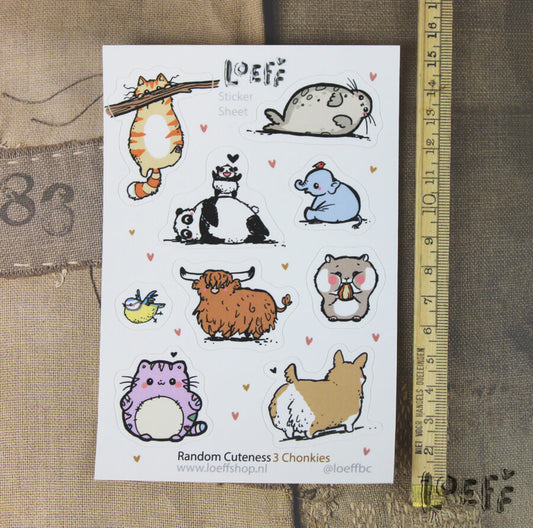 Sticker Sheet A6 Chonkies