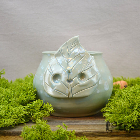 Limited Run Crystal Glaze Leaf Planter