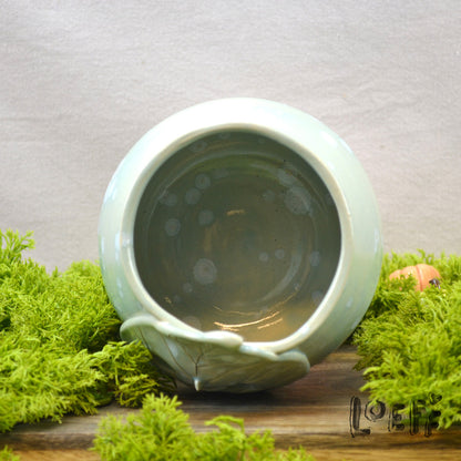 Limited Run Crystal Glaze Leaf Planter