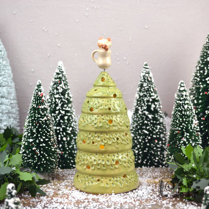 Happy Little Christmas Tree CinnamonRoll Cup