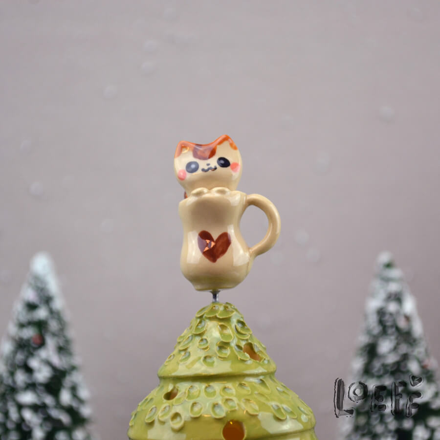 Happy Little Christmas Tree CinnamonRoll Cup