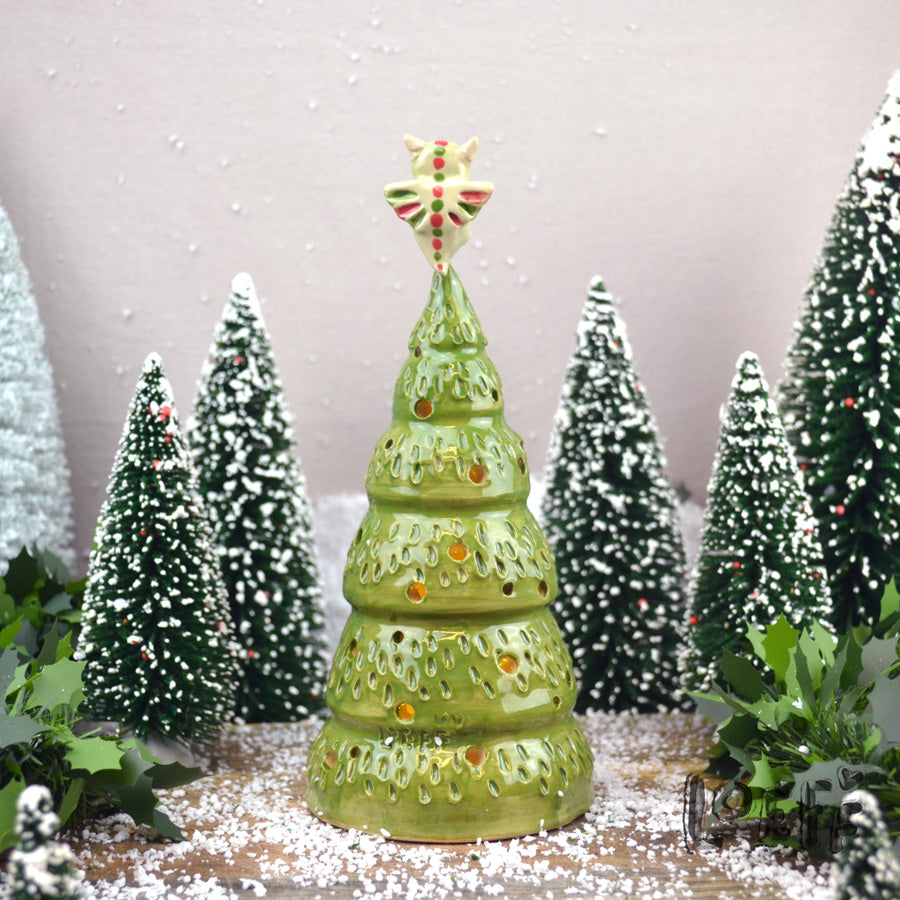 Happy Little Christmas Tree Green Dragon