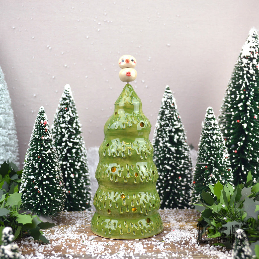 Happy Little Christmas Tree Snowpoppy Red Button