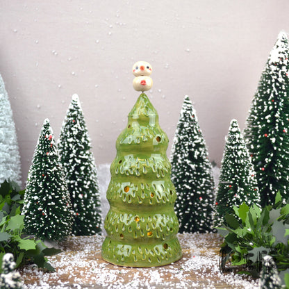 Happy Little Christmas Tree Snowpoppy Red Button