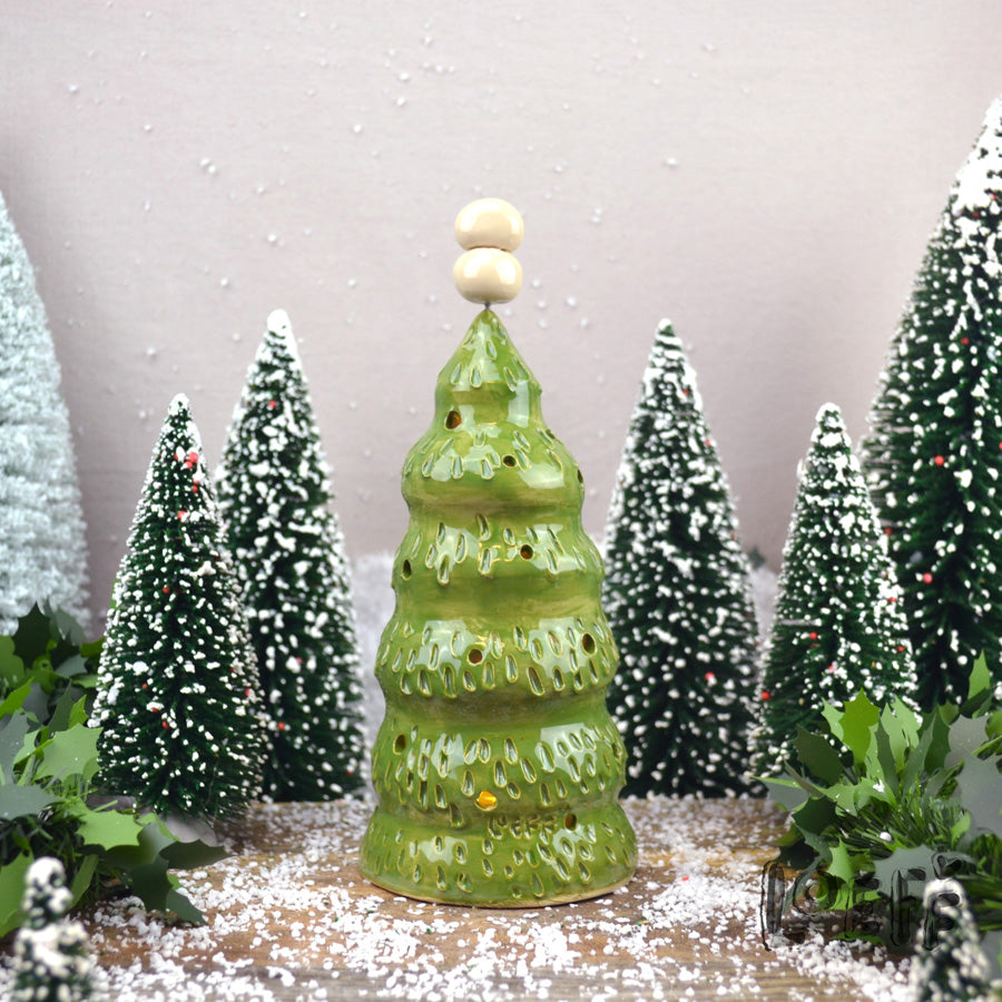 Happy Little Christmas Tree Snowpoppy Red Button