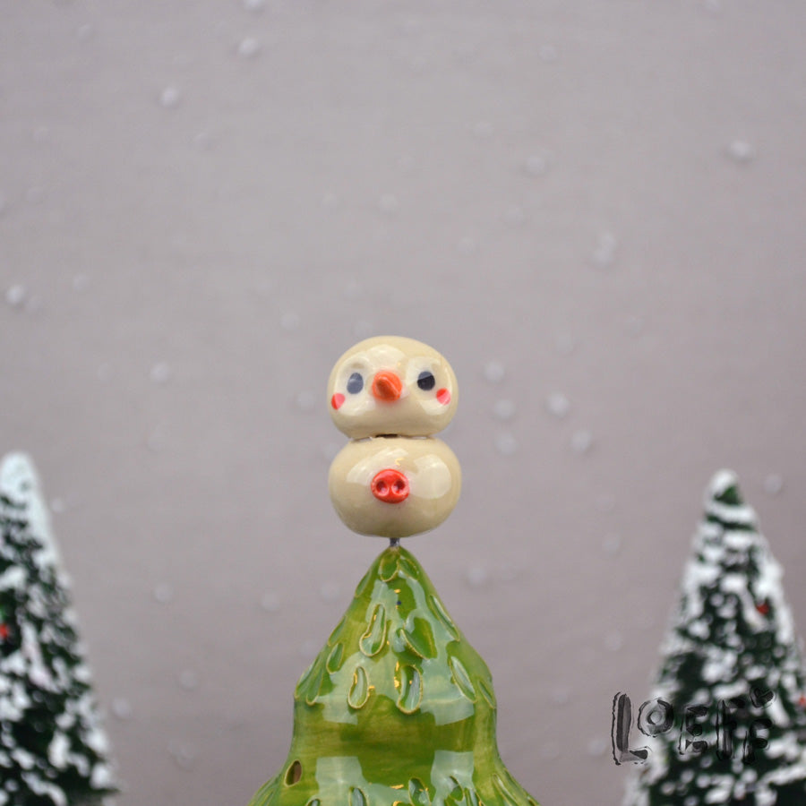 Happy Little Christmas Tree Snowpoppy Red Button